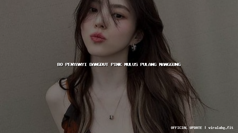 bo penyanyi dangdut pink mulus pulang manggung