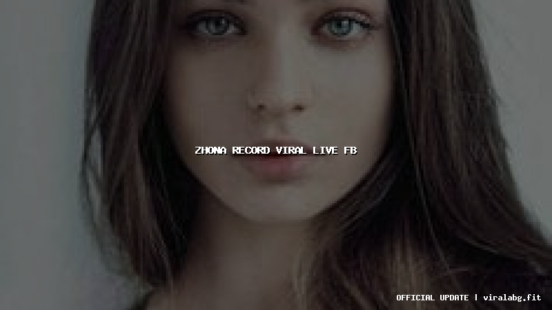zhona record viral live fb